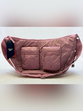 Reebok Dusty Rose Women's Crossbody Sling Bag 8.75Liter Adjustable Strap NWT